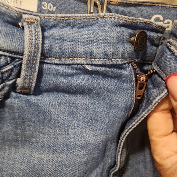 GAP Women's summer denim short washed blue size 10 - Picture 2 of 12